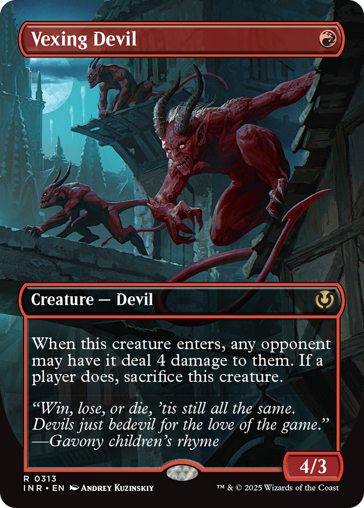 Vexing Devil (Borderless) [Innistrad Remastered] - Destination Retro