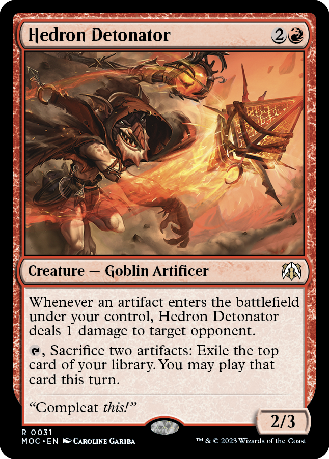 Hedron Detonator [March of the Machine Commander] - Destination Retro