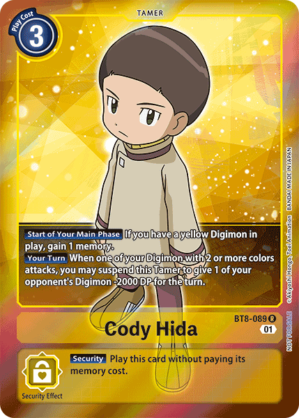 Cody Hida [BT8-089] (Alternative Art - Box Topper) [New Awakening] - Destination Retro
