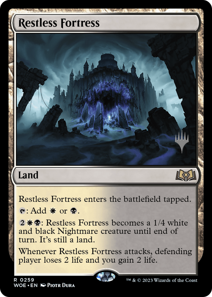 Restless Fortress (Promo Pack) [Wilds of Eldraine Promos] - Destination Retro