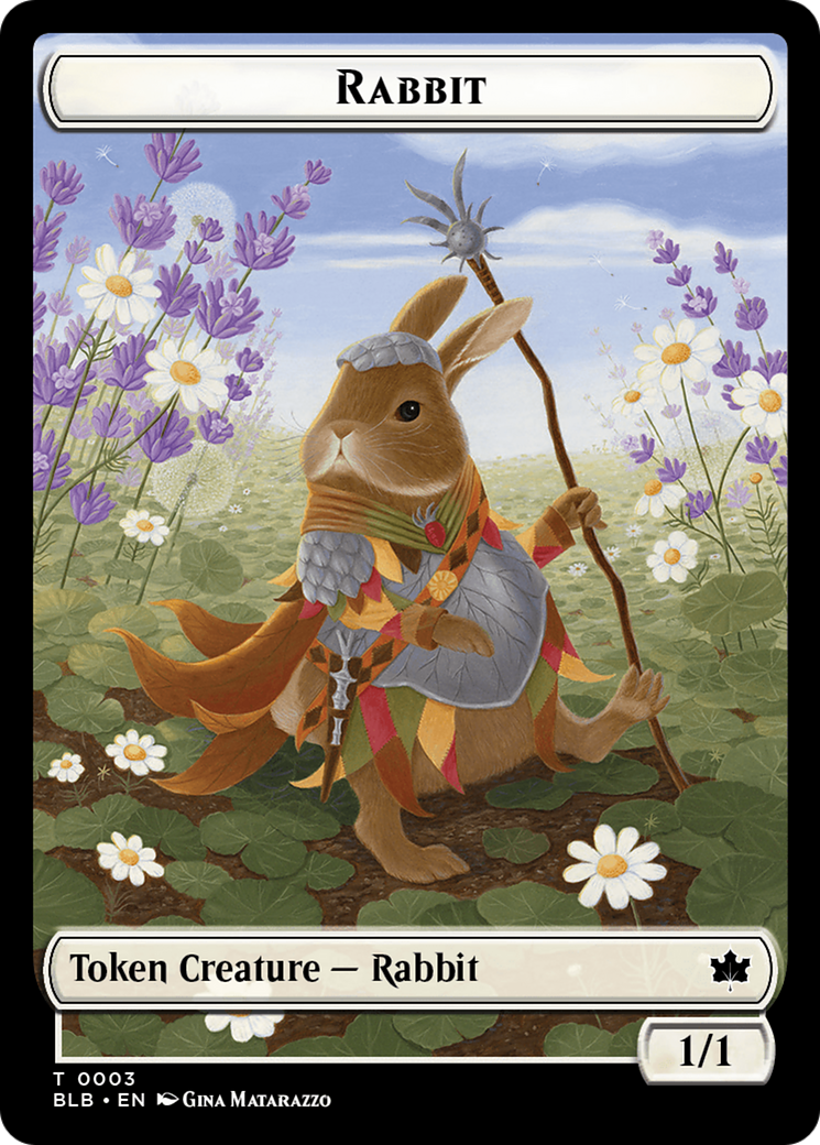 Rabbit // Poison Counter Double-Sided Token [Bloomburrow Commander Tokens] - Destination Retro
