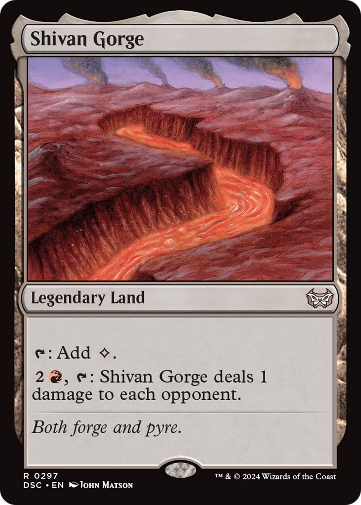 Shivan Gorge [Duskmourn: House of Horror Commander] - Destination Retro