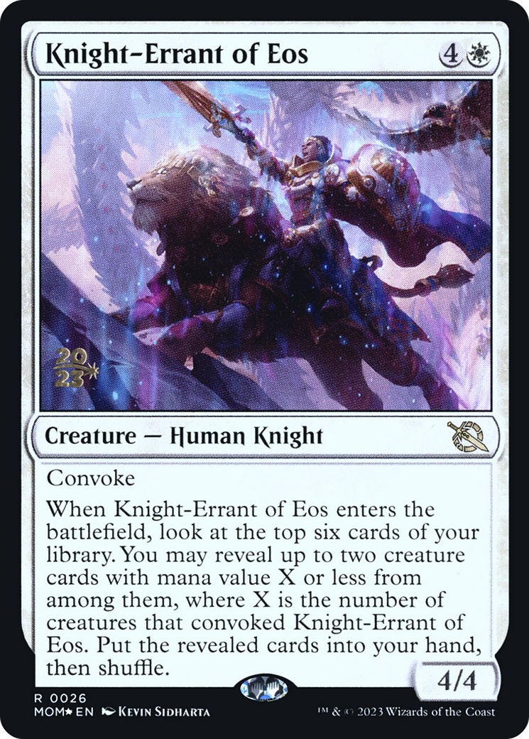 Knight-Errant of Eos [March of the Machine Prerelease Promos] - Destination Retro