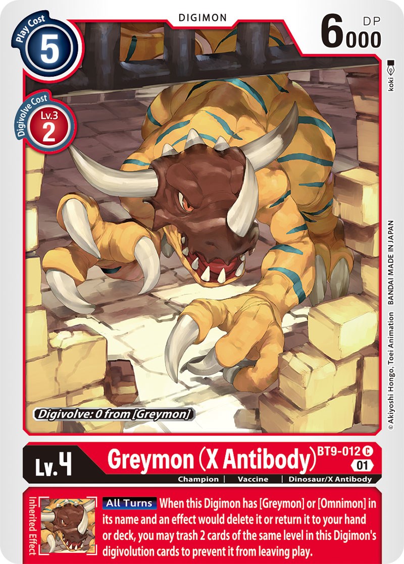 Greymon (X Antibody) [BT9-012] [X Record] - Destination Retro