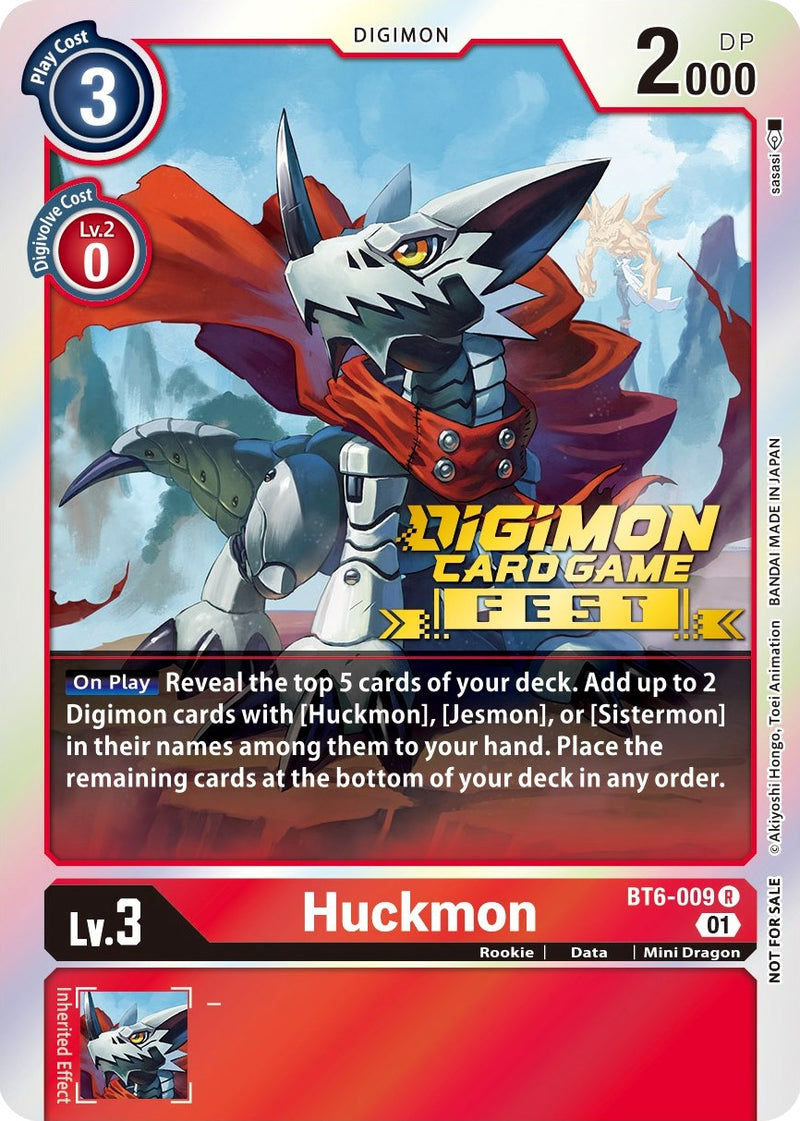 Huckmon [BT6-009] (Digimon Card Game Fest 2022) [Double Diamond Promos] - Destination Retro