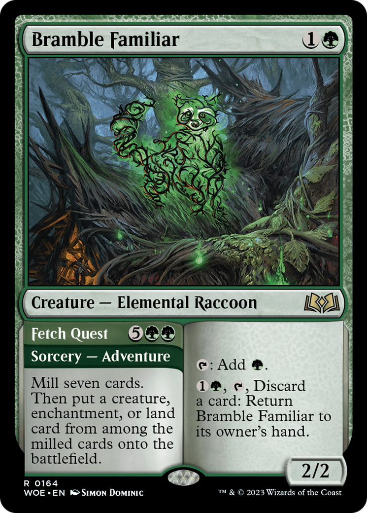 Bramble Familiar // Fetch Quest [Wilds of Eldraine] - Destination Retro