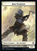 Kor Warrior // Shapeshifter (023) Double-Sided Token [Commander Legends: Battle for Baldur's Gate Tokens] - Destination Retro