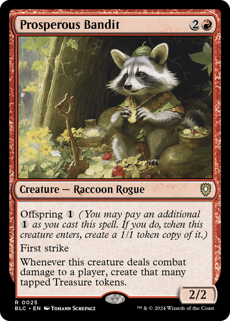 Prosperous Bandit [Bloomburrow Commander] - Destination Retro