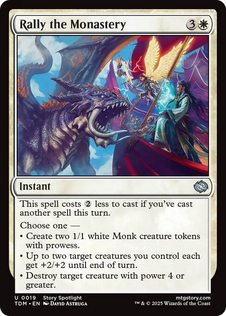 Rally the Monastery [Tarkir: Dragonstorm] - Destination Retro