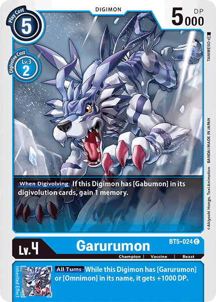Garurumon [BT5-024] [Battle of Omni] - Destination Retro