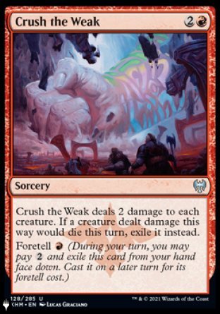 Crush the Weak [The List] - Destination Retro