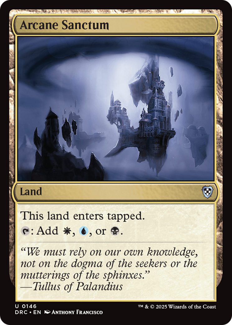 Arcane Sanctum [Aetherdrift Commander] - Destination Retro