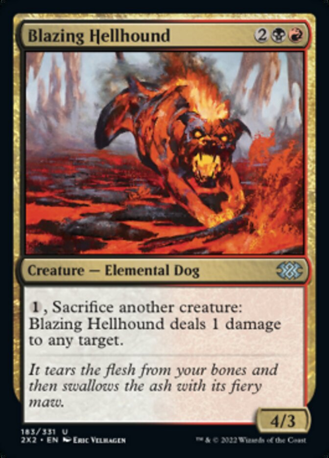 Blazing Hellhound [Double Masters 2022] - Destination Retro