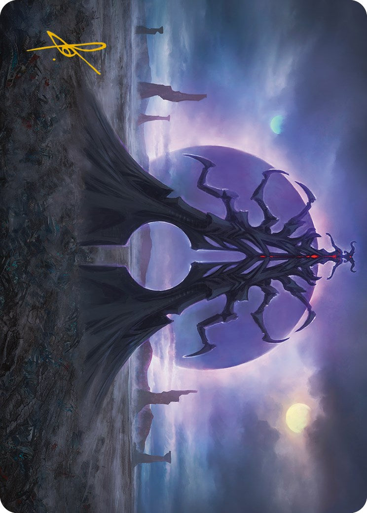 Black Sun's Twilight Art Card (Gold-Stamped Signature) [Phyrexia: All Will Be One Art Series] - Destination Retro