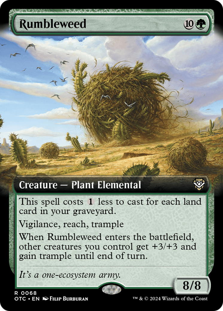 Rumbleweed (Extended Art) [Outlaws of Thunder Junction Commander] - Destination Retro