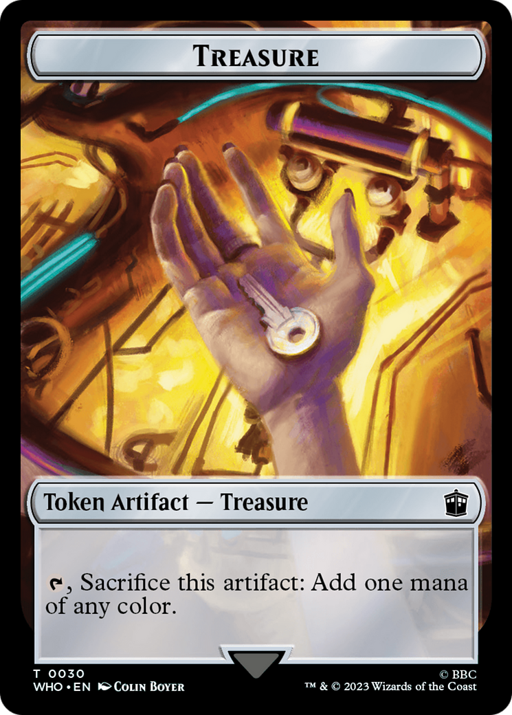Soldier // Treasure (0030) Double-Sided Token [Doctor Who Tokens] - Destination Retro