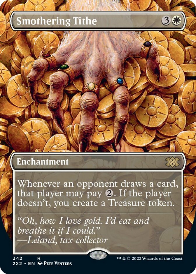Smothering Tithe (Borderless Alternate Art) [Double Masters 2022] - Destination Retro