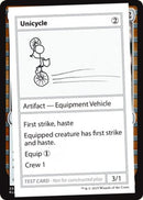 Unicycle (2021 Edition) [Mystery Booster Playtest Cards] - Destination Retro
