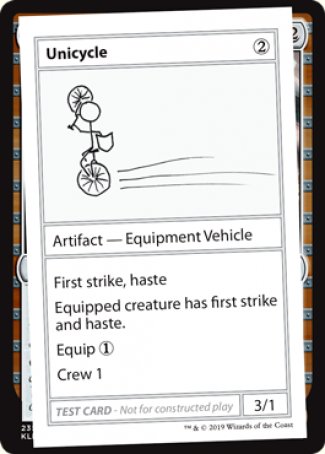 Unicycle (2021 Edition) [Mystery Booster Playtest Cards] - Destination Retro