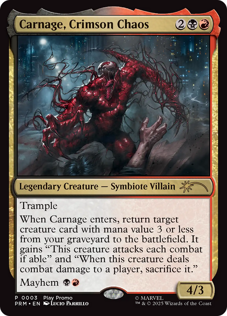 Carnage, Crimson Chaos [Wizards Play Network 2025] - Destination Retro