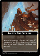 Bounty: The Outsider // Bounty Rules Double-Sided Token [Outlaws of Thunder Junction Commander Tokens] - Destination Retro