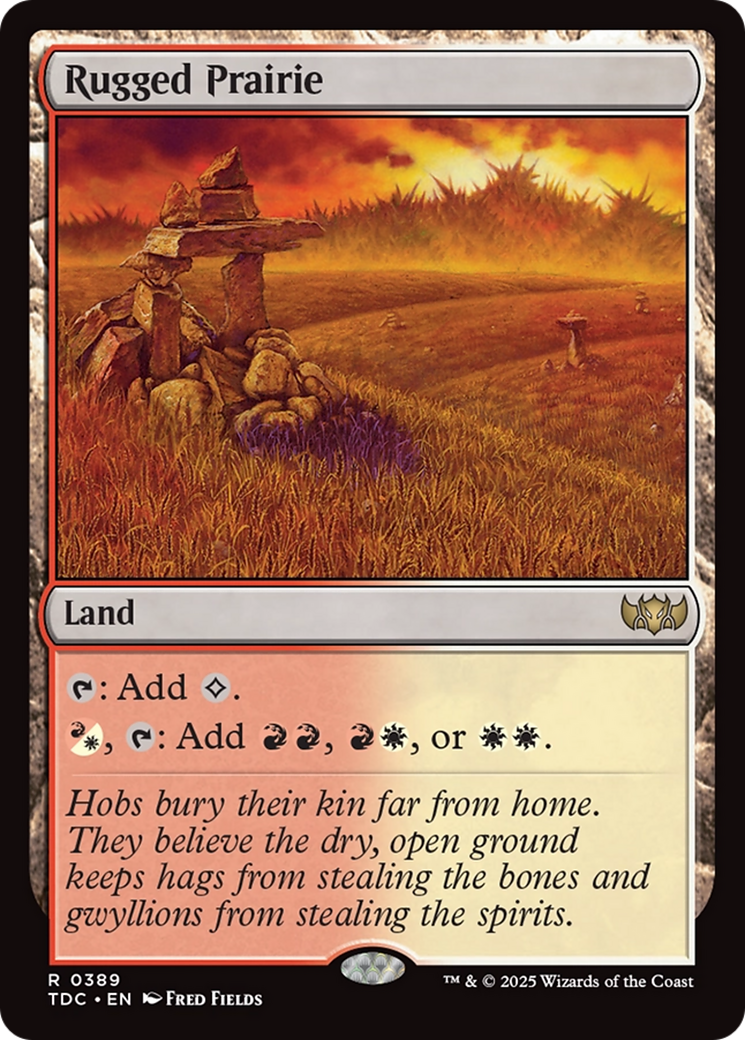 Rugged Prairie [Tarkir: Dragonstorm Commander] - Destination Retro