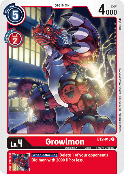 Growlmon [BT2-013] [Release Special Booster Ver.1.0] - Destination Retro