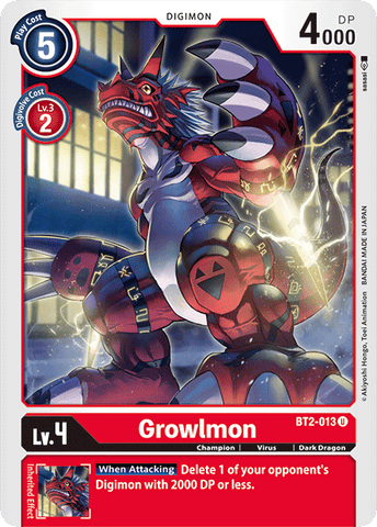 Growlmon [BT2-013] [Release Special Booster Ver.1.0] - Destination Retro