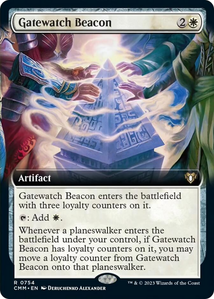 Gatewatch Beacon (Extended Art) [Commander Masters] - Destination Retro