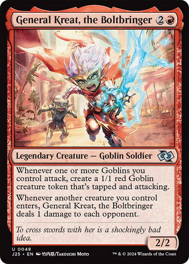 General Kreat, the Boltbringer (Anime) [Foundations Jumpstart] - Destination Retro