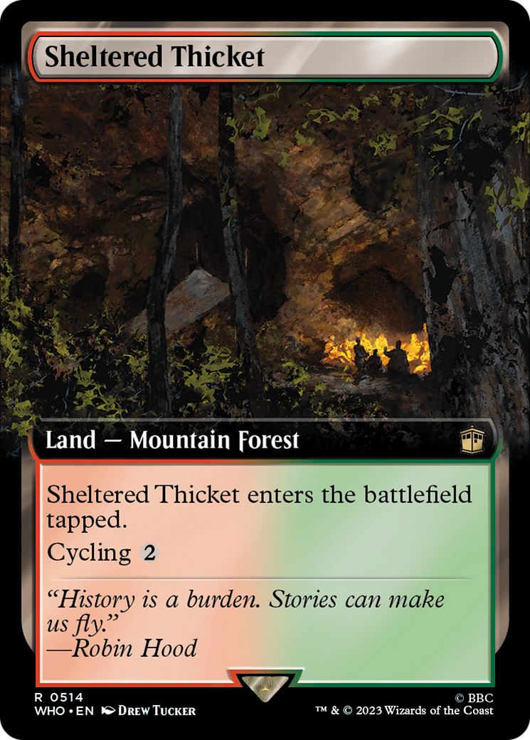 Sheltered Thicket (Extended Art) [Doctor Who] - Destination Retro