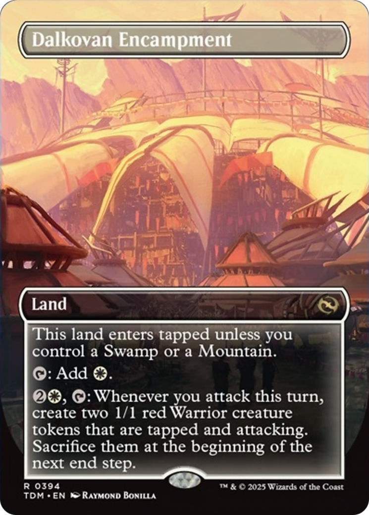 Dalkovan Encampment (Borderless) [Tarkir: Dragonstorm] - Destination Retro