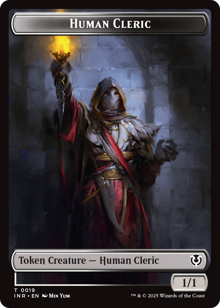 Demon // Human Cleric Double-Sided Token [Innistrad Remastered Tokens] - Destination Retro