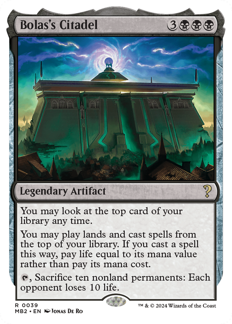 Bolas's Citadel (White Border) [Mystery Booster 2] - Destination Retro