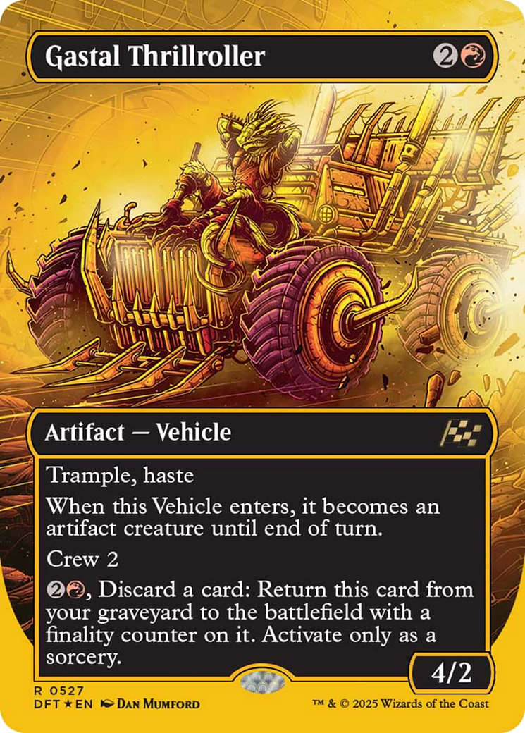 Gastal Thrillroller (Borderless) (First-Place Foil) [Aetherdrift] - Destination Retro