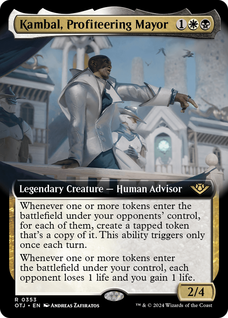 Kambal, Profiteering Mayor (Extended Art) [Outlaws of Thunder Junction] - Destination Retro