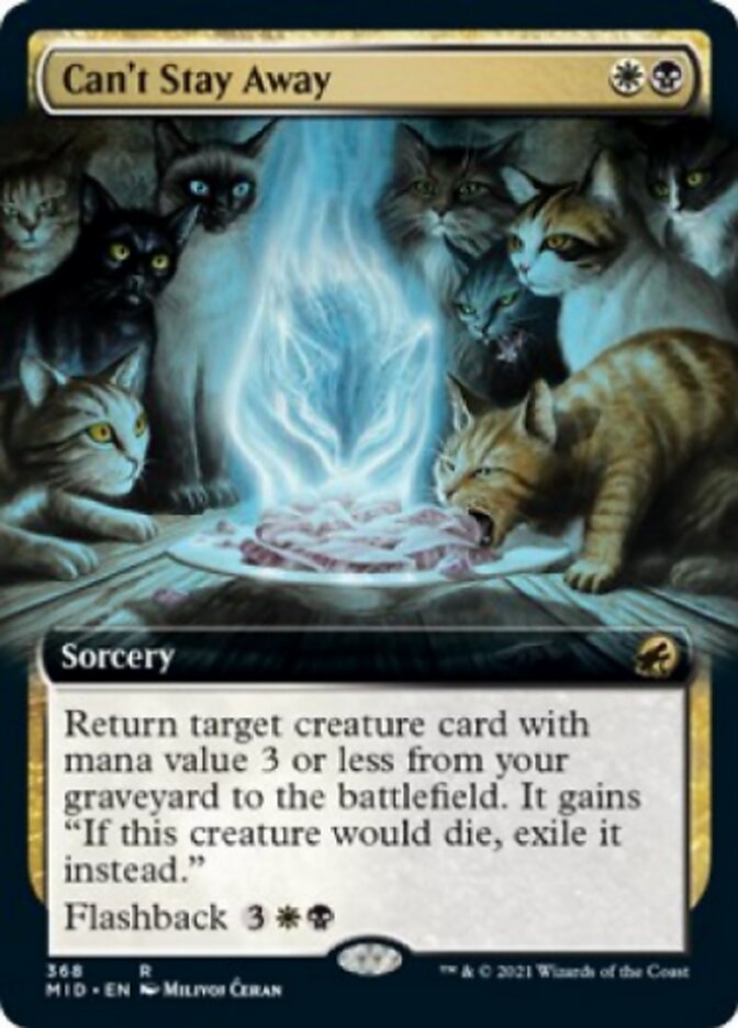 Can't Stay Away (Extended Art) [Innistrad: Midnight Hunt] - Destination Retro