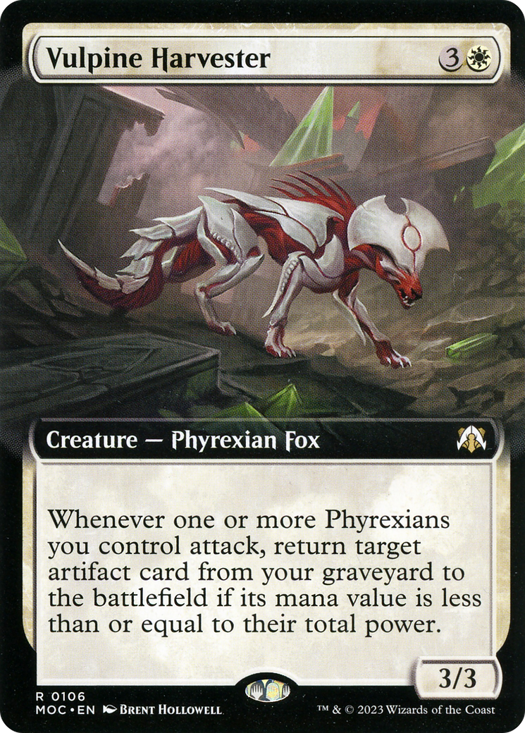 Vulpine Harvester (Extended Art) [March of the Machine Commander] - Destination Retro