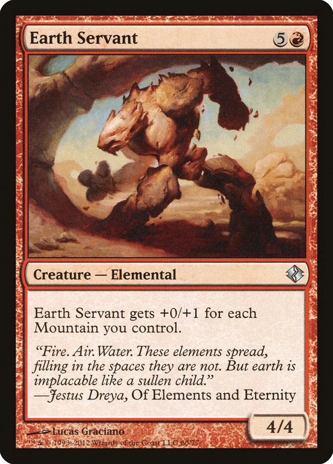 Earth Servant [Duel Decks: Venser vs. Koth] - Destination Retro