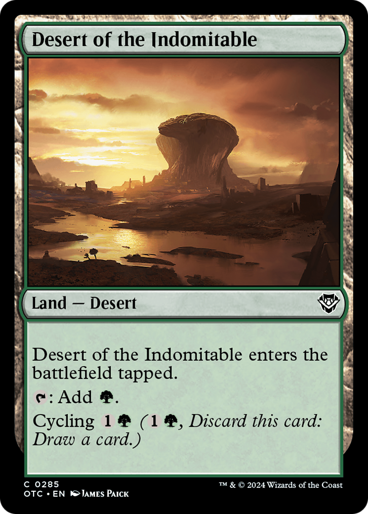 Desert of the Indomitable [Outlaws of Thunder Junction Commander] - Destination Retro