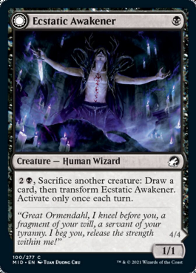 Ecstatic Awakener // Awoken Demon [Innistrad: Midnight Hunt] - Destination Retro