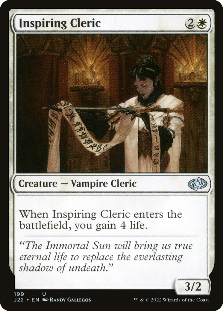Inspiring Cleric [Jumpstart 2022] - Destination Retro