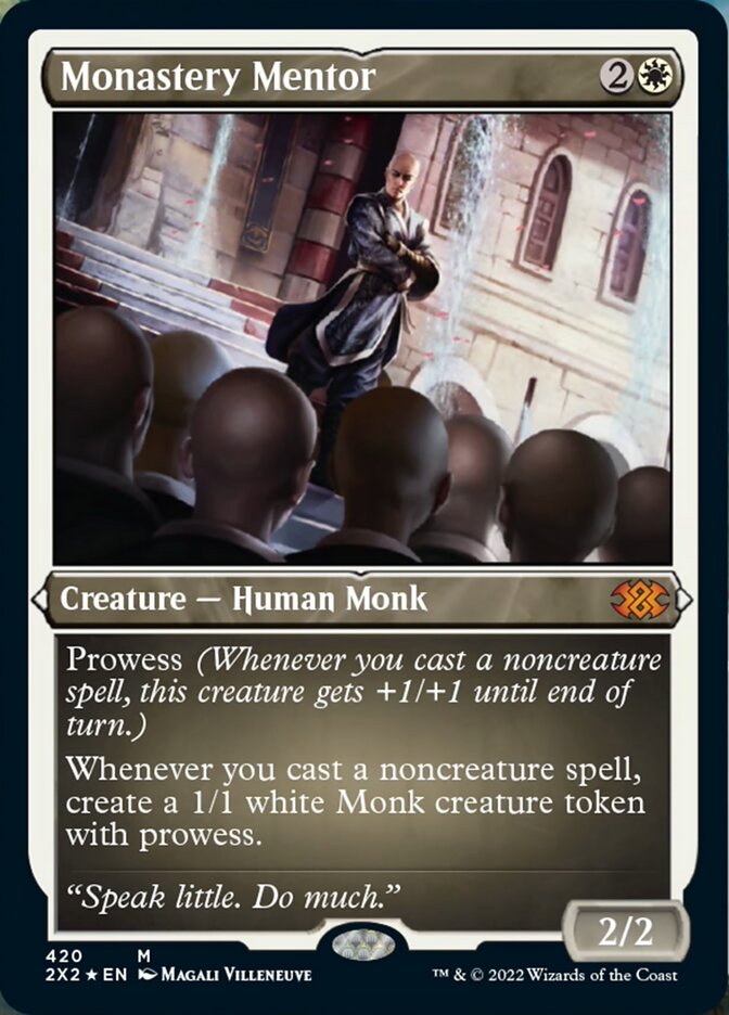 Monastery Mentor (Foil Etched) [Double Masters 2022] - Destination Retro