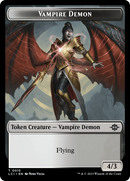Vampire (0014) // Vampire Demon Double-Sided Token [The Lost Caverns of Ixalan Commander Tokens] - Destination Retro