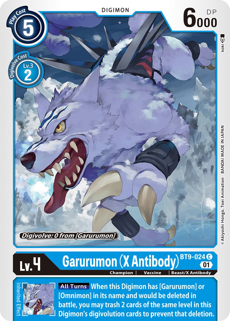 Garurumon (X Antibody) [BT9-024] [X Record] - Destination Retro