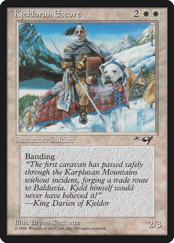 Kjeldoran Escort (Mountain Background) [Alliances] - Destination Retro