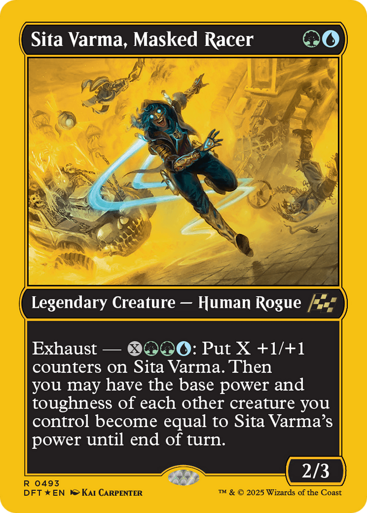 Sita Varma, Masked Racer (First-Place Foil) [Aetherdrift] - Destination Retro