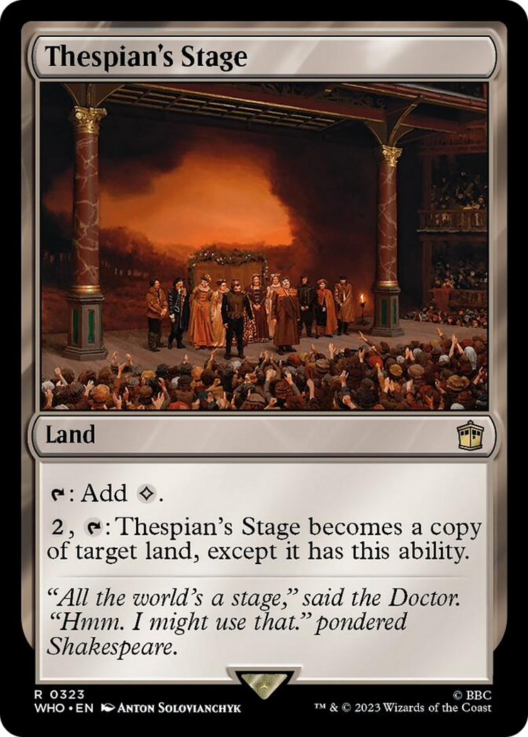 Thespian's Stage [Doctor Who] - Destination Retro