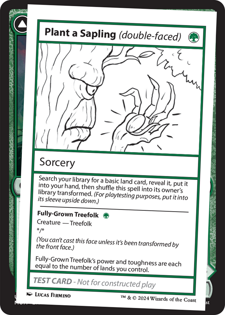 Plant a Sapling (double-faced) [Mystery Booster 2 Playtest Cards] - Destination Retro