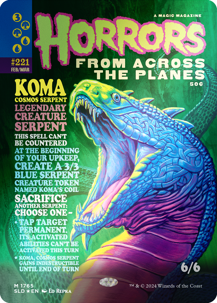 Koma, Cosmos Serpent (Rainbow Foil) [Secret Lair Drop Series] - Destination Retro
